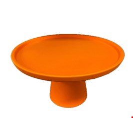 Suporte Cone Liso Fosco Laranja Neon G 25cmD 14cmA