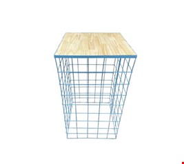 Mesa Cubo Telada Ferro Azul Claro GG 45cmD 80cmA