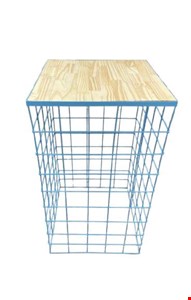 Mesa Cubo Telada Ferro Azul Claro GG 45cmC 80cmA