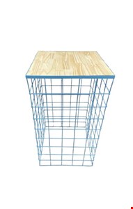Mesa Cubo Telada Ferro Azul Claro GG 45cmD 80cmA