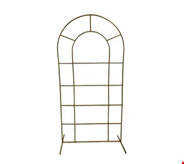 Arco Oval Janela de Ferro Dourado Novo 