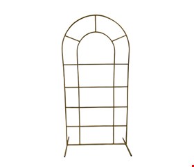 Arco Oval Janela de Ferro Dourado Novo 