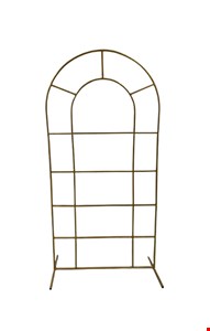 Arco Oval Janela de Ferro Dourado Novo 