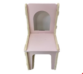 Cadeira Pinus e Rosa 57cmA x 29cmL 
