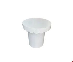 Mesa Desmontável Branca 60cmD x 60cmA