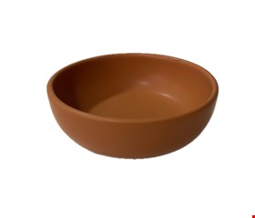 Tigela Barro Marrom Escuro 15cmD 