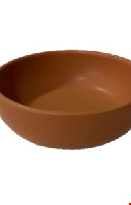 Tigela Barro Marrom Escuro 15cmD 