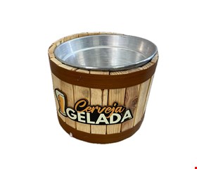 Temático Boteco - Balde Cerveja Gelada 29cmD 24cmA 