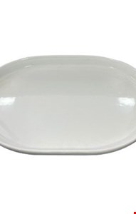 Bandeja Oval Branca 35cmC 25cmL