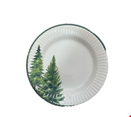 Prato de Jantar Árvore de Natal Verde 27cmL