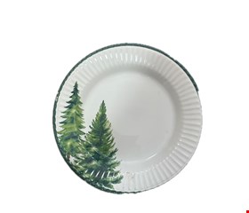 Prato de Jantar Árvore de Natal Verde 27cmL