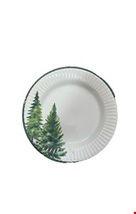 Prato de Jantar Árvore de Natal Verde 27cmL