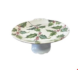 Suporte Natalino Branco e Uveiras GG 34cmD 15cmA