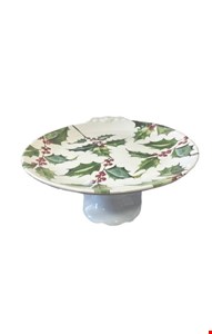 Suporte Natalino Branco e Uveiras GG 34cmD 15cmA