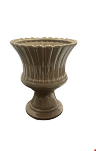 Cachepot Canelado Silver capuccino