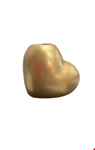 Vaso Coração Dourado G 