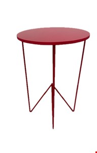 Mesa Bandeirola Redonda Vermelha 61cmAx44cmL