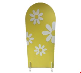 Painel Oval Margarida Amarelo G 187cmA 80cmL 