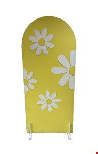 Painel Oval Margarida Amarelo G 187cmA 80cmL 