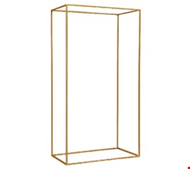 Estrutura Cubo Dourado Ferro Vazado Desmontável G cmL X cmD X  mA 