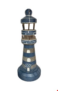 Temático Fundo do Mar - Farol Azul e Branco 25cmA Temático Fundo do Mar - Farol Azul e Branco 25cmA