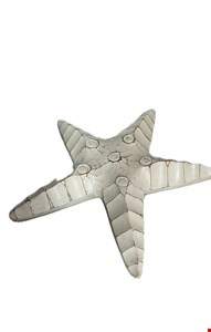 Temático Fundo do Mar - Estrela do Mar Branca Patina 26cmC Temático Fundo do Mar - Estrela do Mar Branca Patina 26cmC