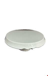 Suporte Boleira Branca Borda Ondulada 37cmD 17cmA Suporte Boleira Branca Borda Ondulada 37cmD 17cmA
