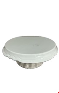 Suporte Branca Borda Ondulada 32cmD 12cmA