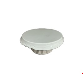 Suporte Branca Borda Ondulada 32cmD 12cmA Suporte Branca Borda Ondulada 32cmD 12cmA