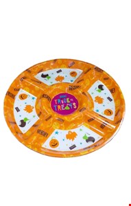 Temático Halloween - Petisqueira Redonda Laranja 