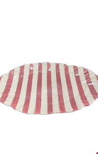 Travessa Listras Vermelhas 37cmC