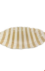 Travessa Listras Amarela 37cmC