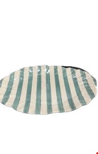 Travessa Listras Verde 37cmC