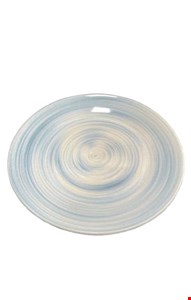 Prato Sobremesa Espiral Azul 20cmD