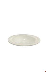 Prato Fundo Branco Borda Canelada 22cmD Prato Fundo Branco Borda Canelada 22cmD