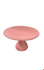 Suporte Bolinha Canelado Rosa Chá 28cmD 17cmA 