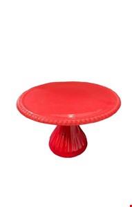 Suporte Bolinha Canelado Vermelho 28cmD 17cmA 