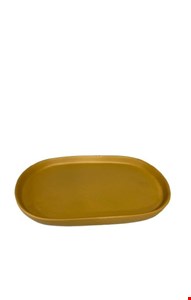 Bandeja Oval Amarelo Mostarda Fosco 20cmC Bandeja Oval Amarelo Mostarda Fosco 20cmC
