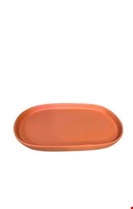 Bandeja Oval Laranja Fosco 20cmC Bandeja Oval Laranja Fosco 20cmC