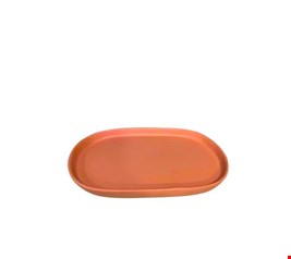 Bandeja Oval Laranja Fosco 20cmC Bandeja Oval Laranja Fosco 20cmC