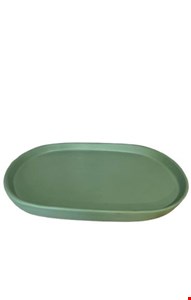 Bandeja Oval Verde Água Fosco 20cmC 