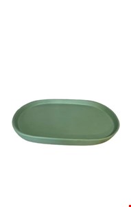 Bandeja Oval Verde Água Fosco 20cmC Bandeja Oval Verde Água Fosco 20cmC