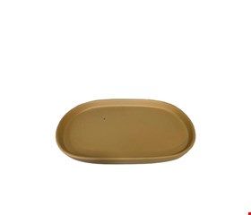 Bandeja Oval Bege Fosco 20cmC 