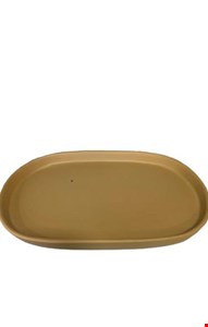 Bandeja Oval Bege Fosco 20cmC 