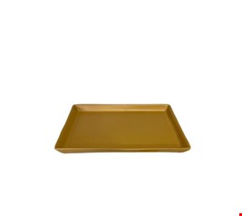 Bandeja Retangular Amarelo Mostarda Fosco 20cmC 