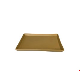 Bandeja Retangular Bege Fosco 20cmC 