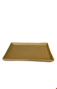 Bandeja Retangular Bege Fosco 20cmC 