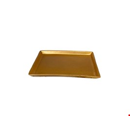 Bandeja Retangular Dourada 20cmC 