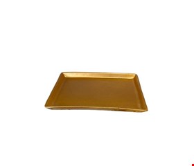 Bandeja Retangular Dourada 20cmC 