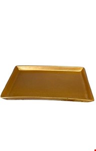 Bandeja Retangular Dourada 20cmC 
